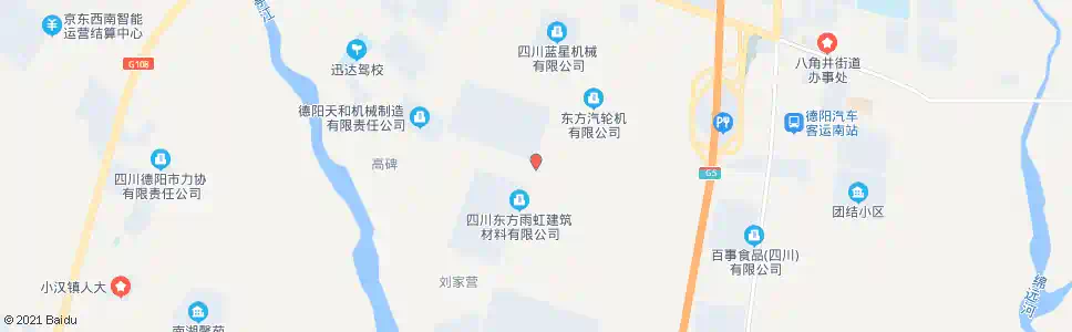 德阳东汽六号门_公交站地图_德阳公交_妙搜公交查询2025