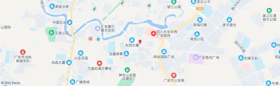 广安市农业发展银行_公交站地图_广安公交_妙搜公交查询2025