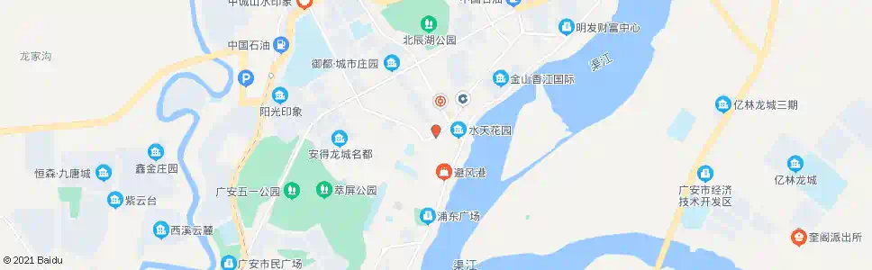 广安渠江北路口龙马广场_公交站地图_广安公交_妙搜公交查询2025