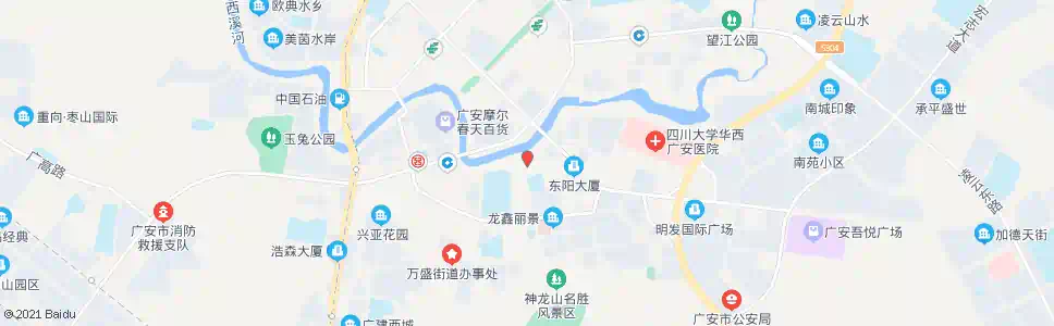 广安广安电大_公交站地图_广安公交_妙搜公交查询2025