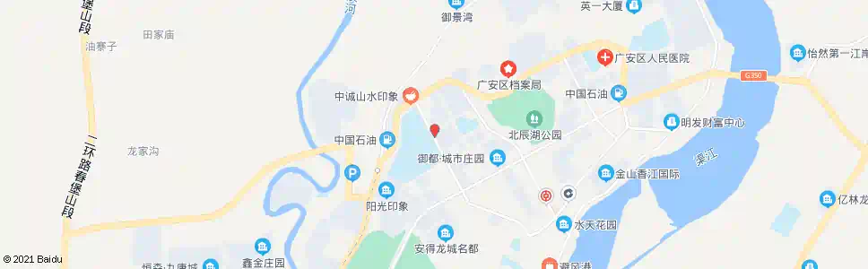 广安广二中(侧门)_公交站地图_广安公交_妙搜公交查询2025