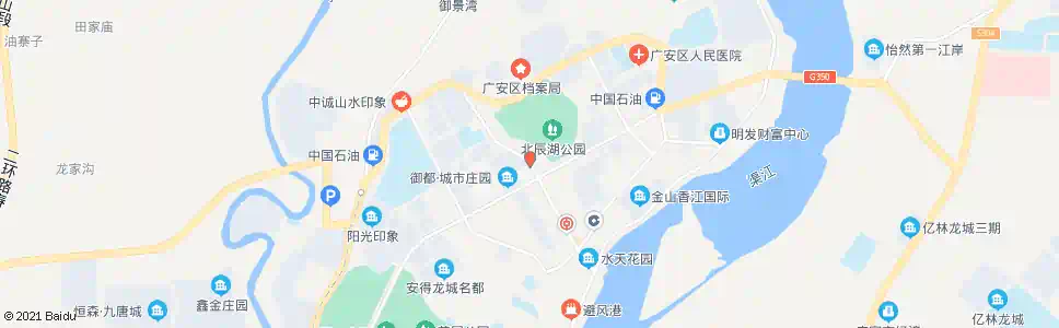 广安北辰办事处_公交站地图_广安公交_妙搜公交查询2025