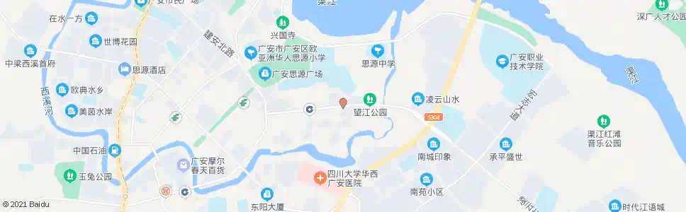 广安凌云桥_公交站地图_广安公交_妙搜公交查询2025