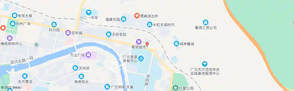 广元雪峰_公交站地图_广元公交_妙搜公交查询2025