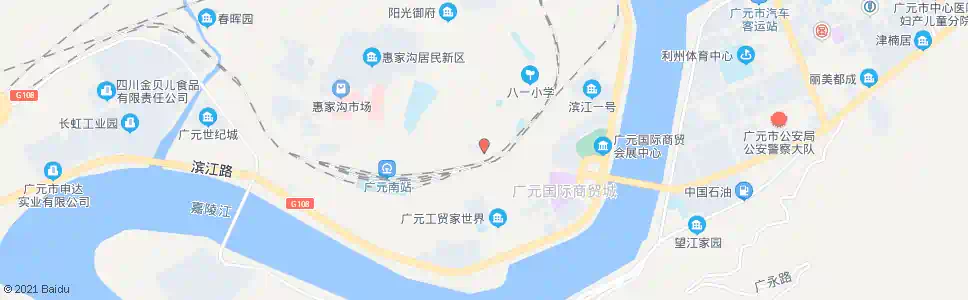 广元铁路公寓_公交站地图_广元公交_妙搜公交查询2025