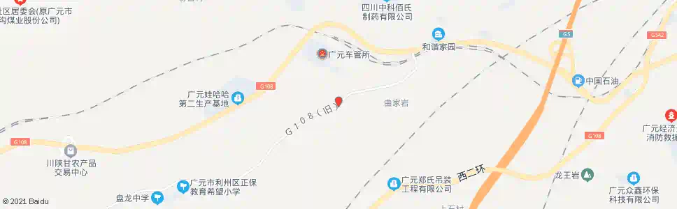 广元走马岭道班_公交站地图_广元公交_妙搜公交查询2025