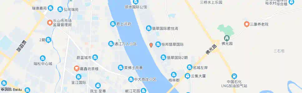 乐山观澜郡_公交站地图_乐山公交_妙搜公交查询2025