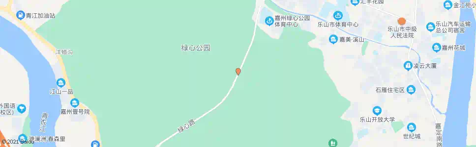 乐山绿心路中一段_公交站地图_乐山公交_妙搜公交查询2025