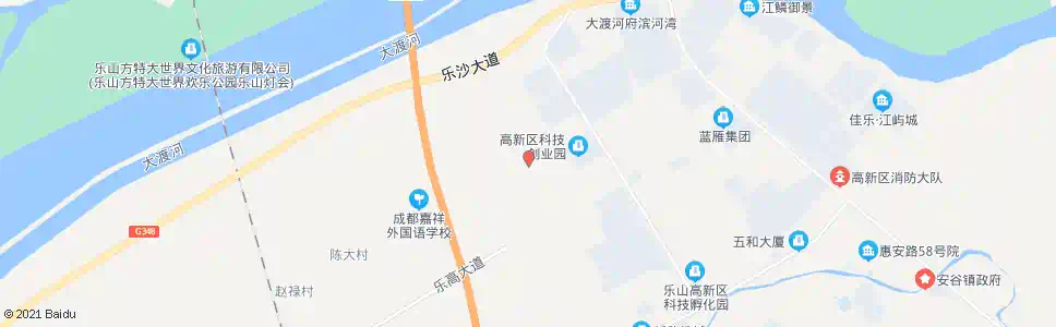 乐山茶山路东_公交站地图_乐山公交_妙搜公交查询2025