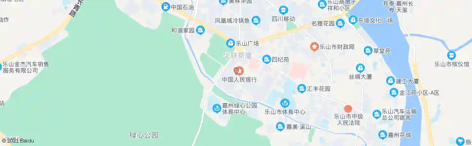 乐山乐山广场(新纪元小区)_公交站地图_乐山公交_妙搜公交查询2025