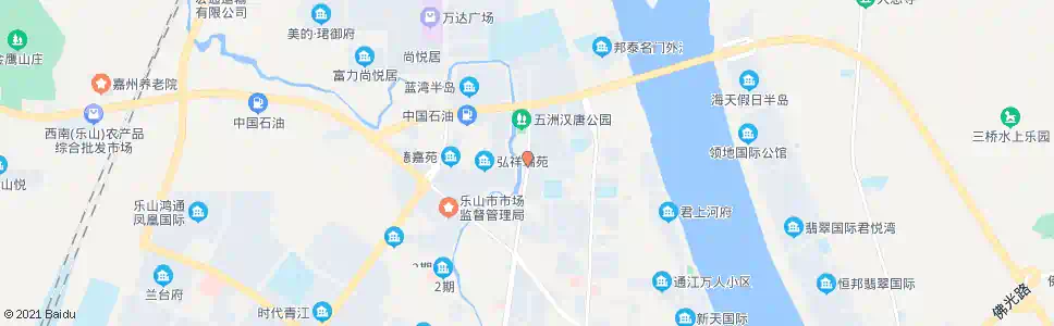 乐山通江小学(白燕路)_公交站地图_乐山公交_妙搜公交查询2025