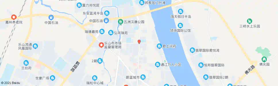 乐山岷河北街_公交站地图_乐山公交_妙搜公交查询2025