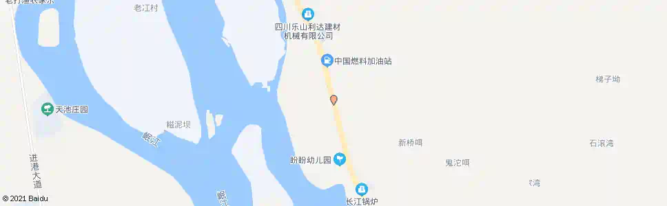 乐山青衣坝小学_公交站地图_乐山公交_妙搜公交查询2025