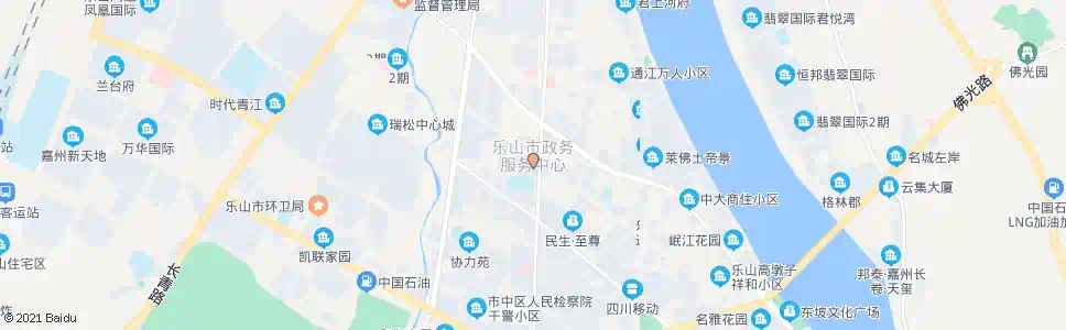 乐山市行政服务中心_公交站地图_乐山公交_妙搜公交查询2025