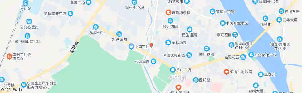 乐山白燕路西段_公交站地图_乐山公交_妙搜公交查询2025