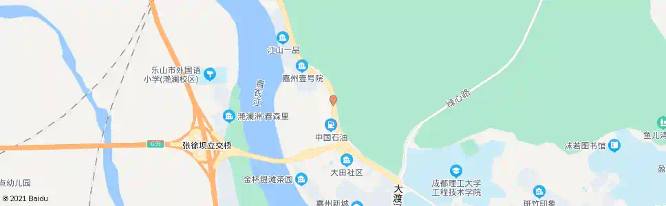 乐山虎头山_公交站地图_乐山公交_妙搜公交查询2025