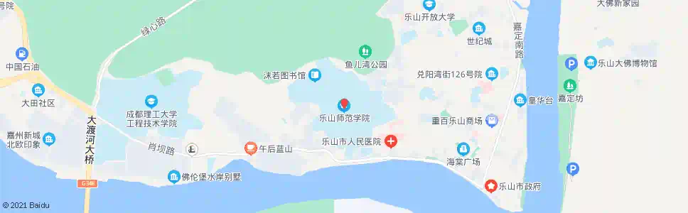 乐山乐山师范学院_公交站地图_乐山公交_妙搜公交查询2025