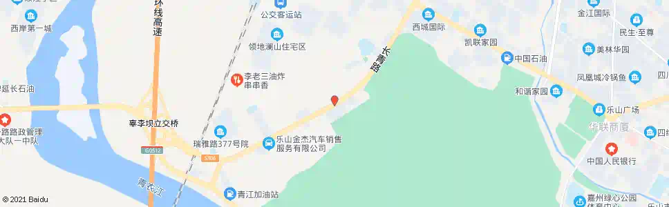 乐山道座庙_公交站地图_乐山公交_妙搜公交查询2025