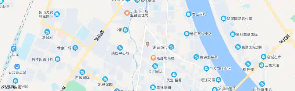 乐山嘉祥路西段_公交站地图_乐山公交_妙搜公交查询2025