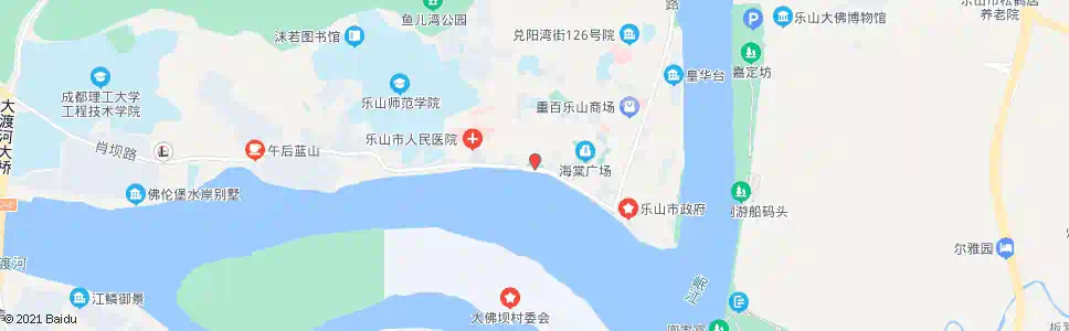 乐山沫若广场_公交站地图_乐山公交_妙搜公交查询2025