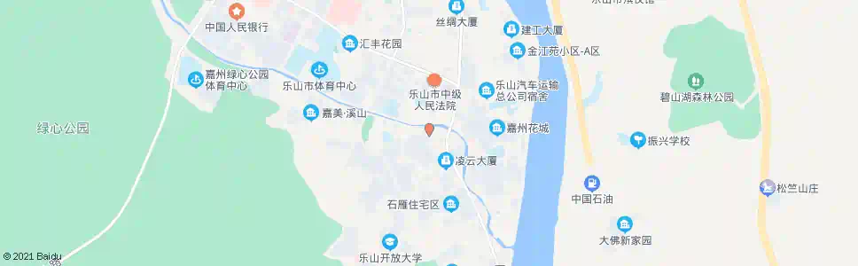 乐山竹公溪路口_公交站地图_乐山公交_妙搜公交查询2025