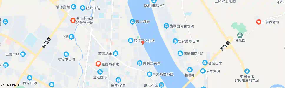 乐山滨江路北段_公交站地图_乐山公交_妙搜公交查询2025