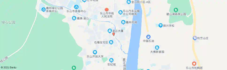乐山石雁儿_公交站地图_乐山公交_妙搜公交查询2025