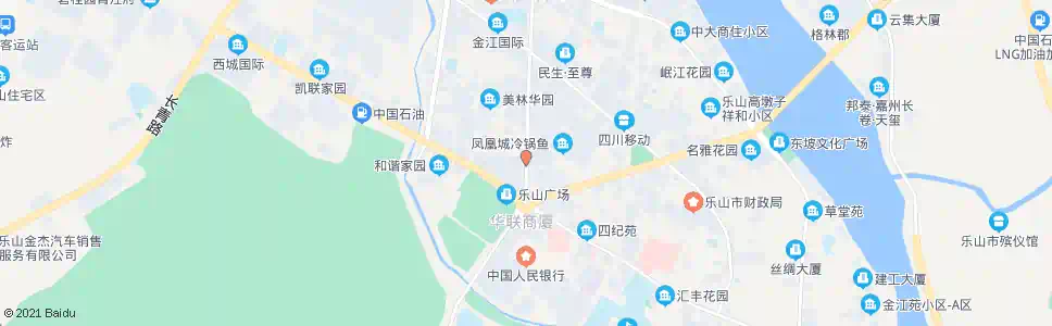 乐山凤凰路中段_公交站地图_乐山公交_妙搜公交查询2025