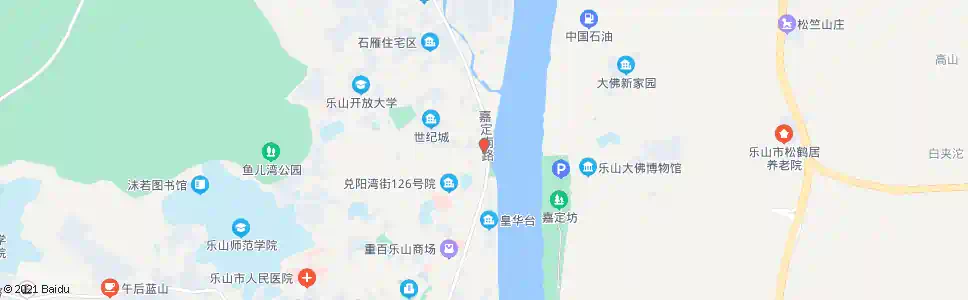 乐山岷江一桥东_公交站地图_乐山公交_妙搜公交查询2025