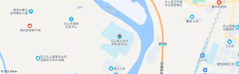 乐山职院新校区_公交站地图_乐山公交_妙搜公交查询2025