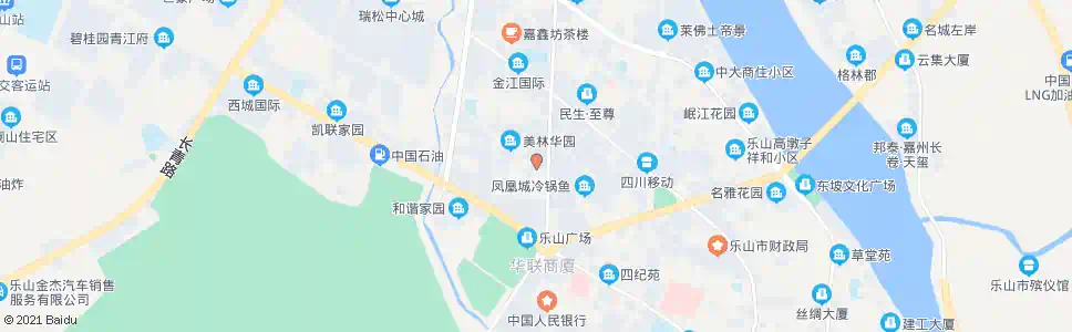 乐山茶坊路凤凰路口_公交站地图_乐山公交_妙搜公交查询2025