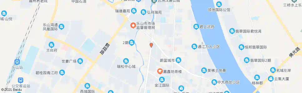 乐山白燕路嘉祥路口_公交站地图_乐山公交_妙搜公交查询2025