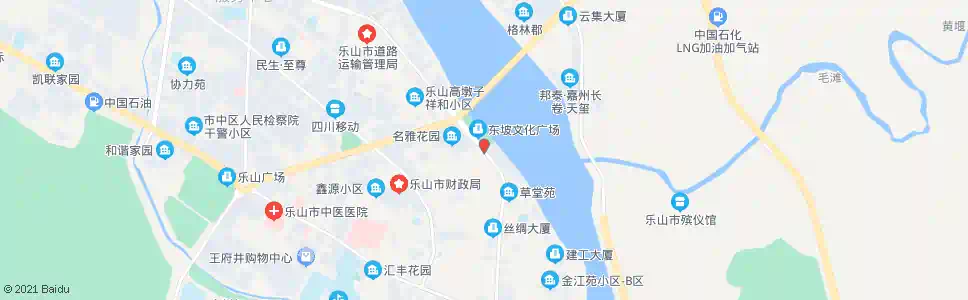 乐山长江市场_公交站地图_乐山公交_妙搜公交查询2025