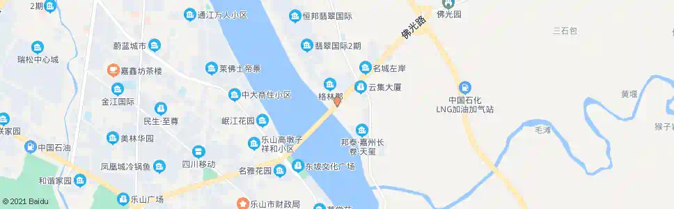 乐山岷江二桥东_公交站地图_乐山公交_妙搜公交查询2025