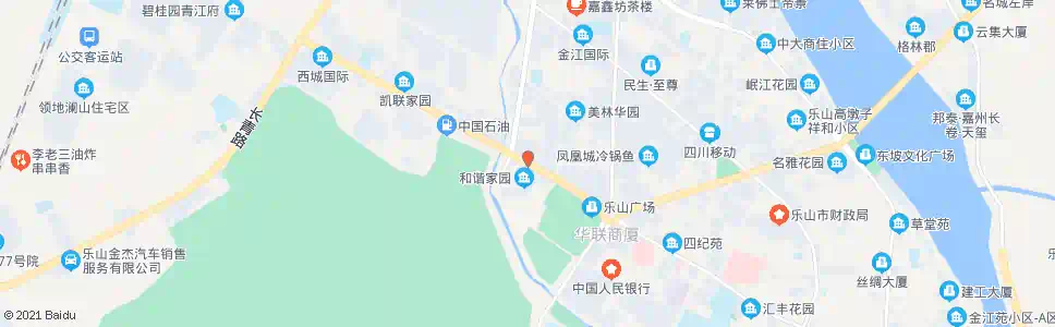 乐山柏杨路中段_公交站地图_乐山公交_妙搜公交查询2025