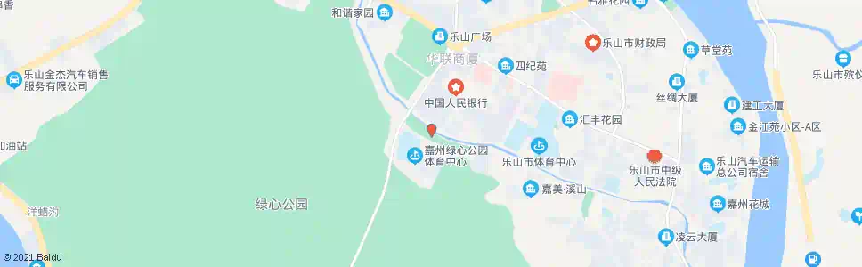 乐山白岩竹溪文化公园_公交站地图_乐山公交_妙搜公交查询2025