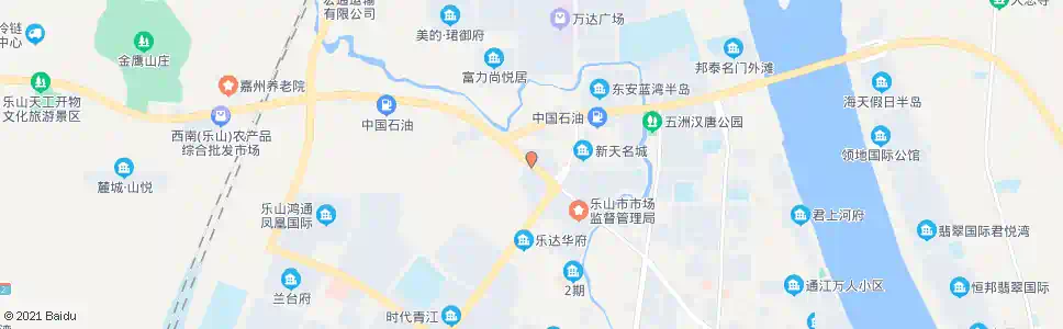 乐山龙游路鹤翔路口_公交站地图_乐山公交_妙搜公交查询2025