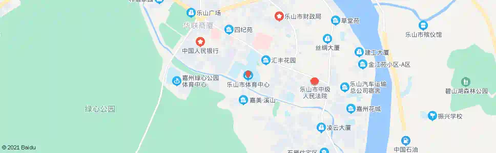 乐山市体育中心_公交站地图_乐山公交_妙搜公交查询2025