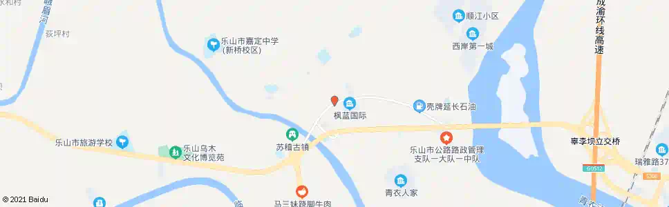 乐山民营路口_公交站地图_乐山公交_妙搜公交查询2025