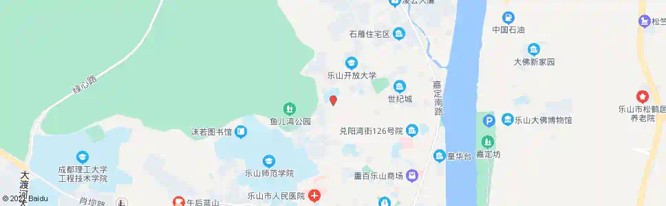 乐山职院斑竹湾校区_公交站地图_乐山公交_妙搜公交查询2025