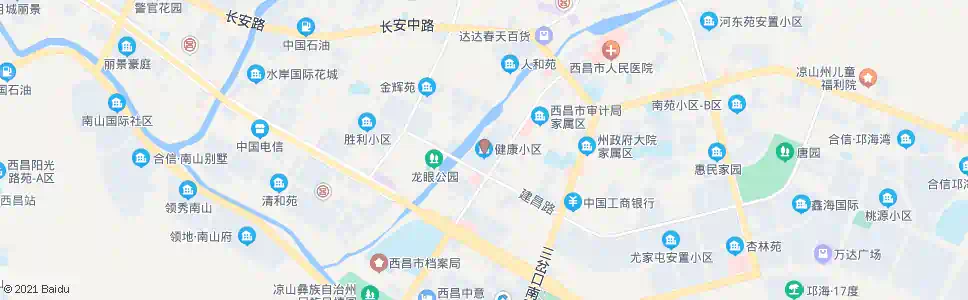 凉山健康小区_公交站地图_凉山公交_妙搜公交查询2025
