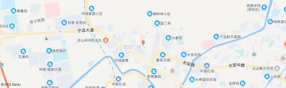 凉山州一医院长安分院_公交站地图_凉山公交_妙搜公交查询2025
