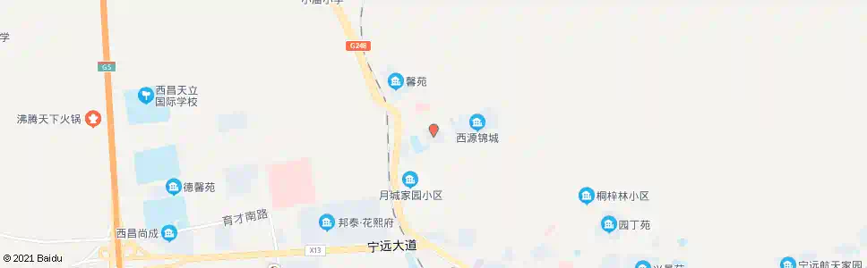 凉山长宁小区_公交站地图_凉山公交_妙搜公交查询2025
