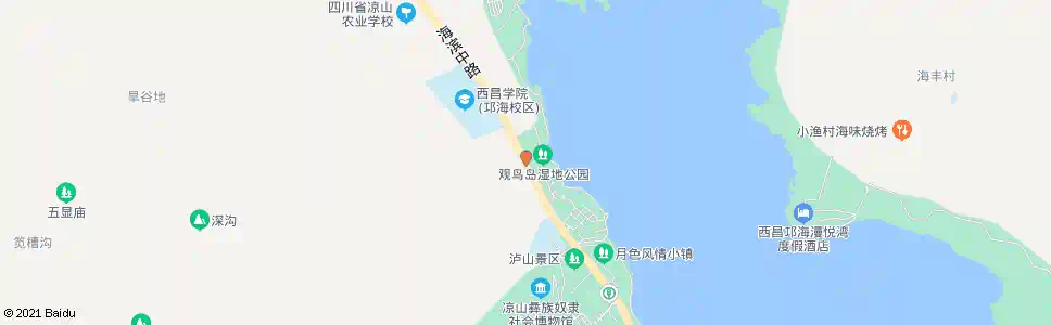 凉山游船码头_公交站地图_凉山公交_妙搜公交查询2025