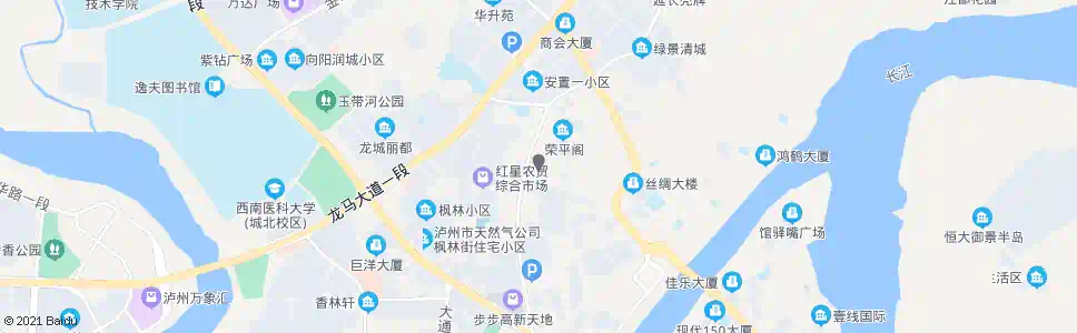泸州王氏鸿盛鞋城_公交站地图_泸州公交_妙搜公交查询2025