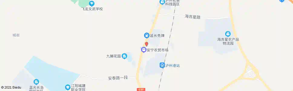 泸州安宁镇政府_公交站地图_泸州公交_妙搜公交查询2025