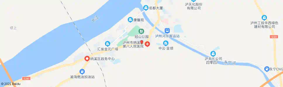 泸州河西大道中段_公交站地图_泸州公交_妙搜公交查询2025