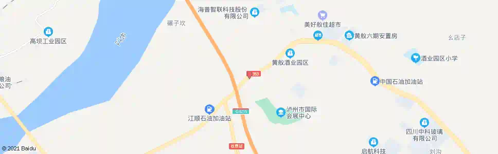 泸州酒谷大道中段_公交站地图_泸州公交_妙搜公交查询2025