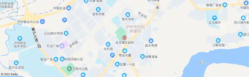 泸州龙马潭区政府_公交站地图_泸州公交_妙搜公交查询2025