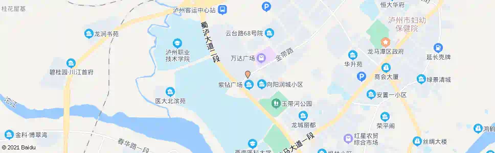泸州金带路_公交站地图_泸州公交_妙搜公交查询2025